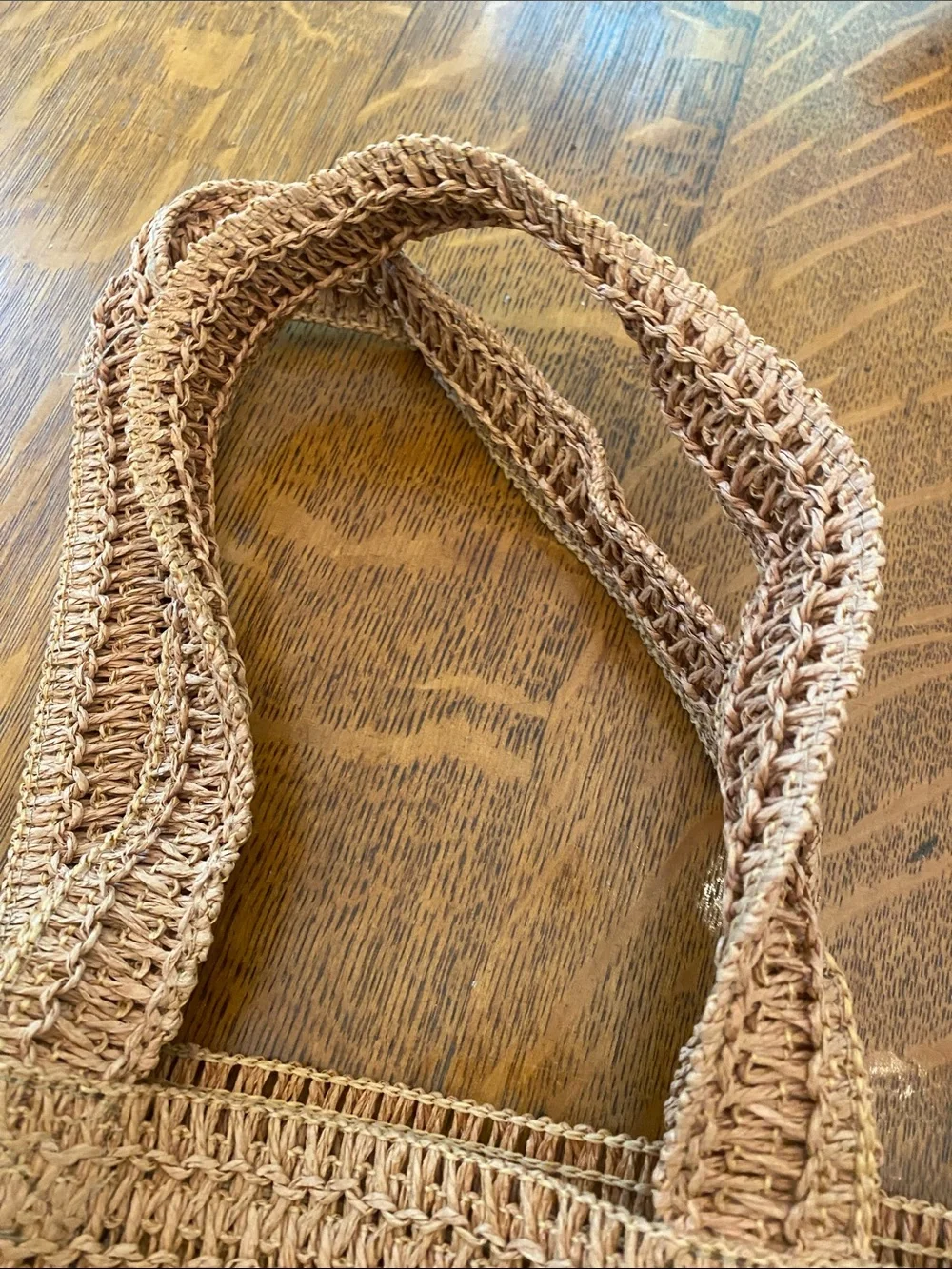 Burberry Straw Tote in Light Brown